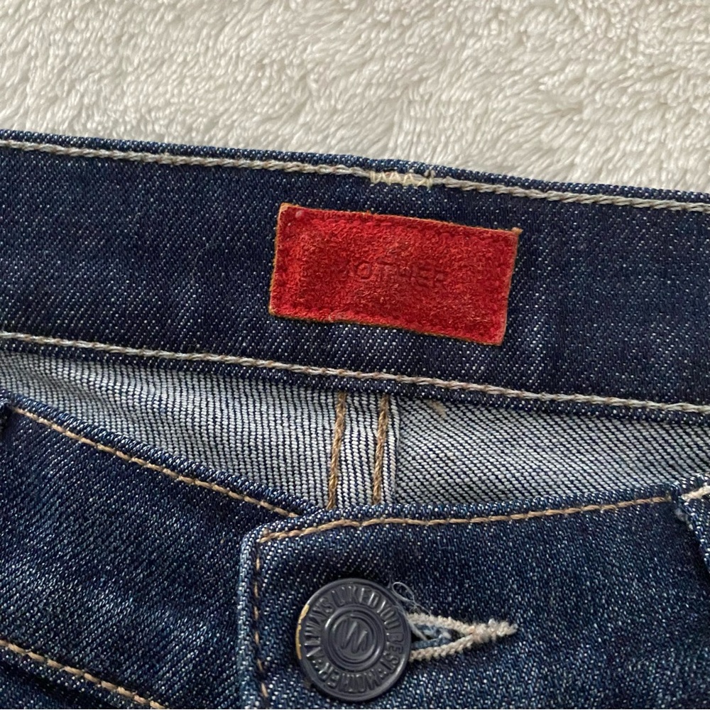 MOTHER High Rise Jeans with Red Stripe - Picture 5 of 9